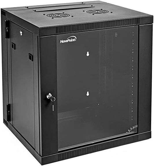 NavePoint 12U Server Cabinet with Locking Door image