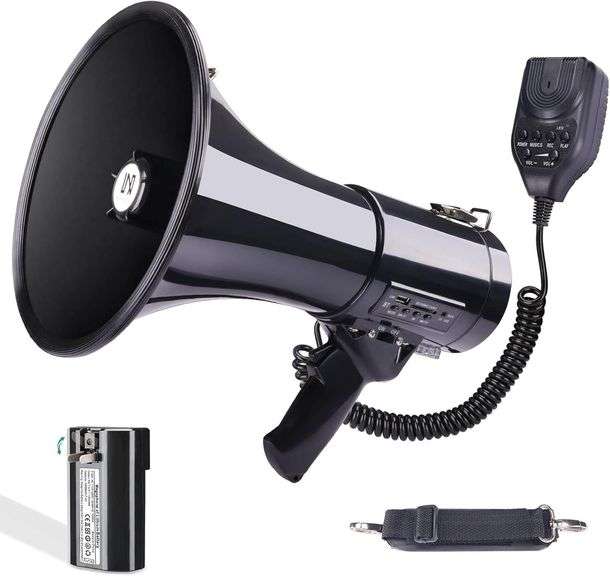 50W Bluetooth Megaphone with Strap image
