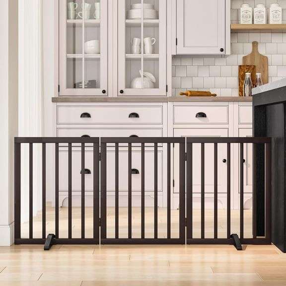 Dog Gates for Doorways & Stairways, Wood Gate image