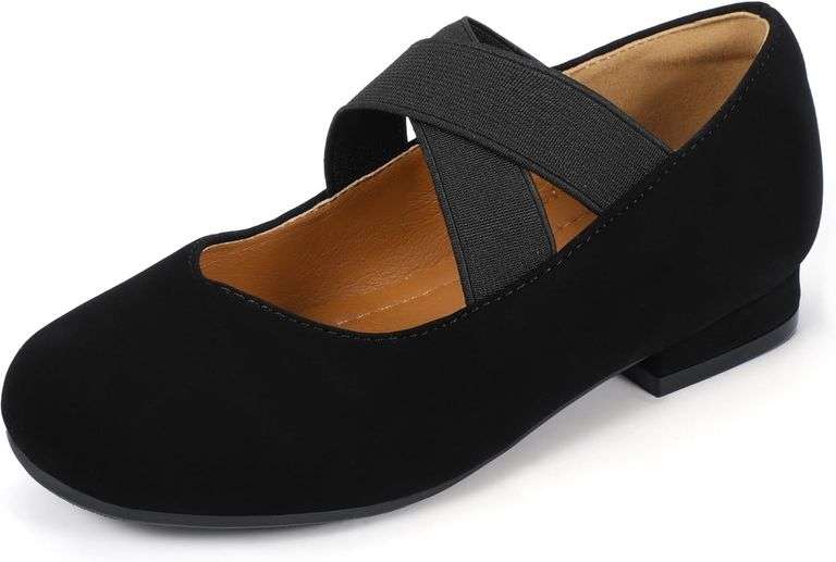 PANDANINJIA Girls Dress Shoes Mary Jane Flats Size 12 image