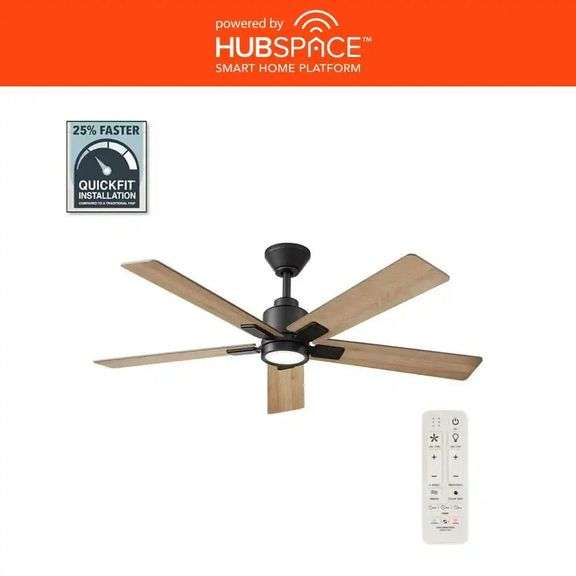 Zandra II 52" Smart Ceiling Fan with Light Kit image
