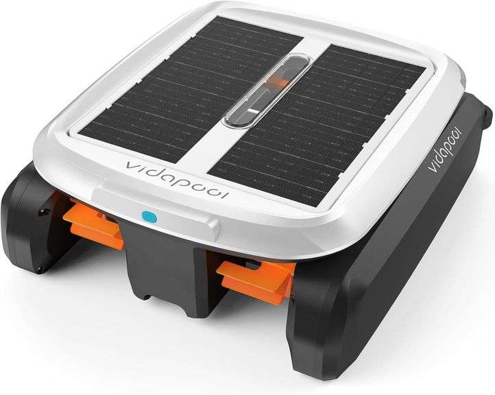 Solar Auto Robotic Pool Skimmer, Dual Mode, White image