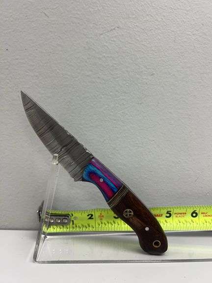 Hand Made Damascus Steel Knife with Custom Handle