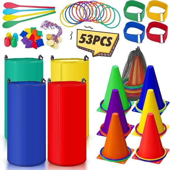 53Pcs Outdoor Bean Bags Ring Toss Set for All image