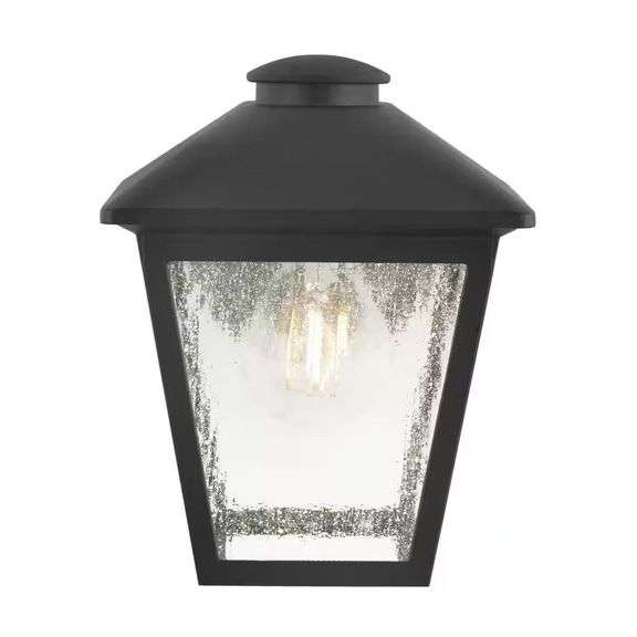 Malena 7.83 in. 1-Light Black Outdoor Lantern image