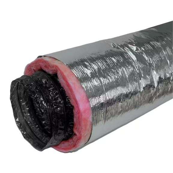 6 in. x 25 ft. Insulated Duct R6 Silver Jacket image