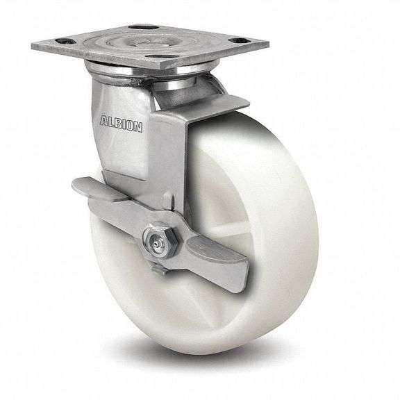 ALBION Caster: 8" Wheel, 1100 lb, Nylon, Roller image