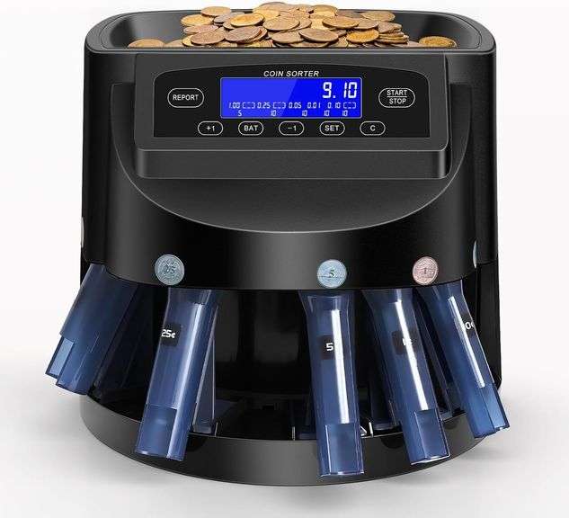 Coin Counter & USD Sorter with LCD Display image