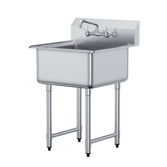 Stainless Steel Prep Sink 1 Compartment 27x41 image
