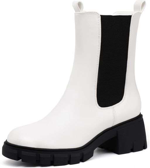 IDIFU Chelsea Ankle Boots Women, Size 7.5 image