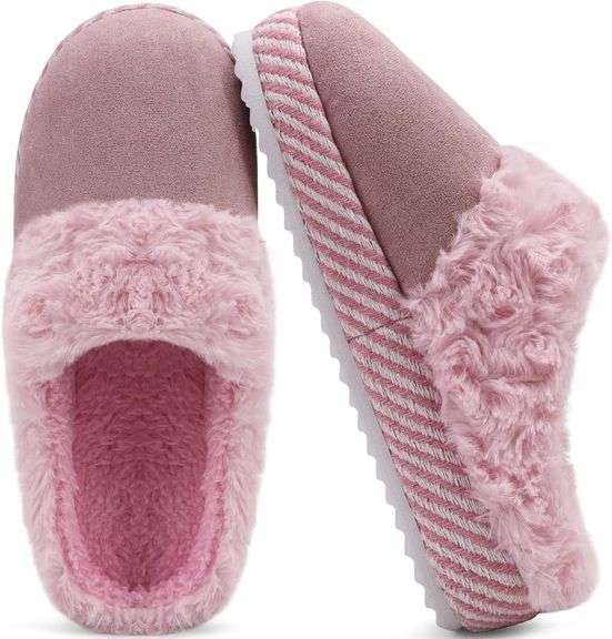 ONCAI Women's Cushioned Slippers - Pink 7 US image