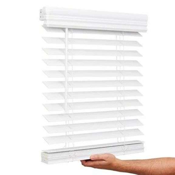 Lotus & Windoware Cordless Faux Wood Blind, 34.5" image