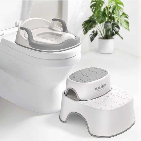 Maliton Baby Potty Training Seat w/ Step Stool Set image