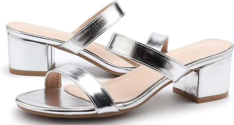 kkdom Round Toe Sandals - Slip On Mules Size 40 image