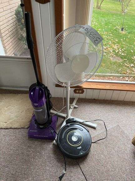 Oscillating Fan, Vacuum, iRobot Vacuum image