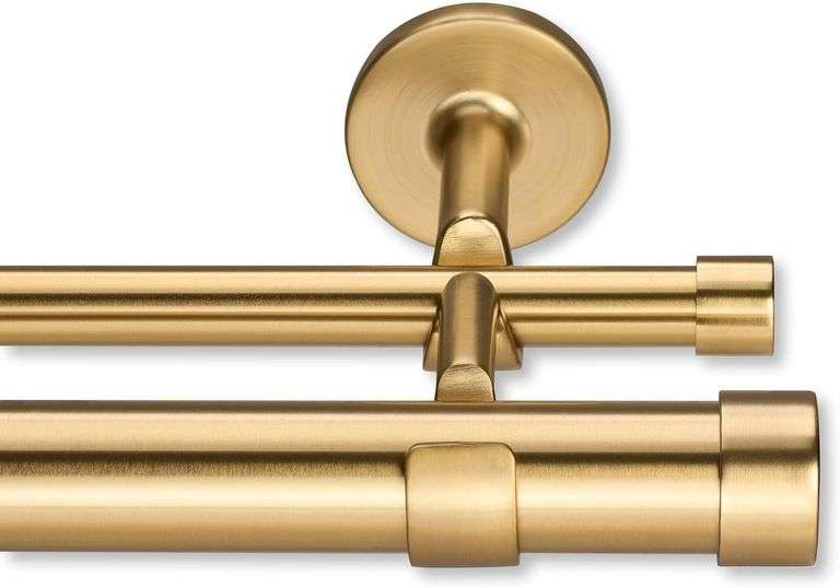 MODE Cambria 8 ft Curtain Rod - 1-1/8" Gold image