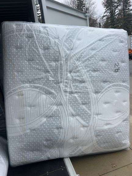 American Bedding Plush King Mattress-Stained image