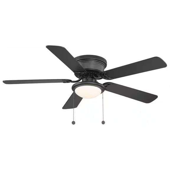 PRIVATE BRAND UNBRANDED 52 in. Black Ceiling Fan image
