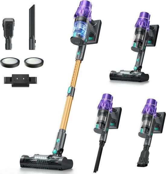 Cordless Vacuum Cleaner 50KPa/70Mins, LED Display image