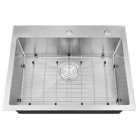 Stainless Steel 28" Single Bowl Sink with Grid image