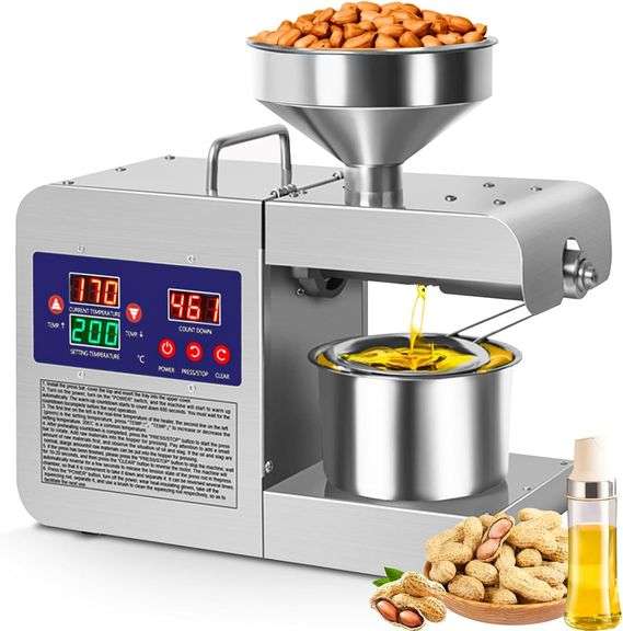 Oil Press Machine 820W Automatic Oil Expeller (S) image