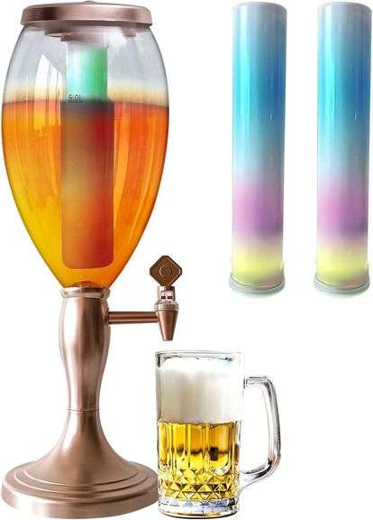 Mimosa Drink Tower with Ice Tube (Rose Gold) image