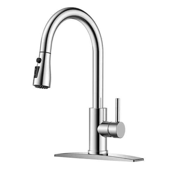 Single-Handle Faucet with Pull Down Sprayer image