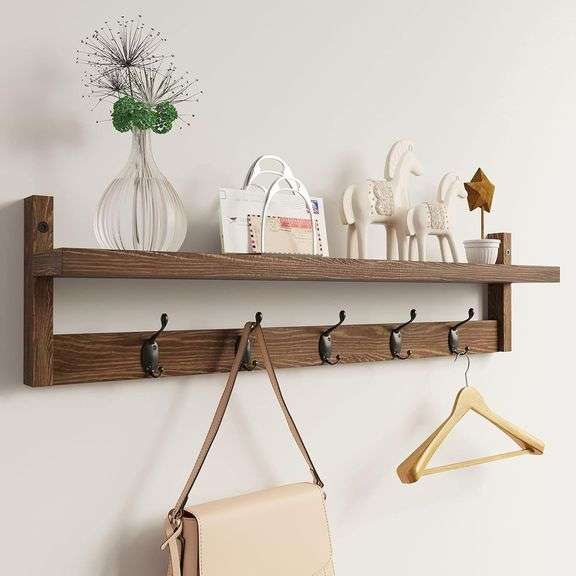 AMBIRD 28.9  Wall-Mounted Coat Rack with Hooks image