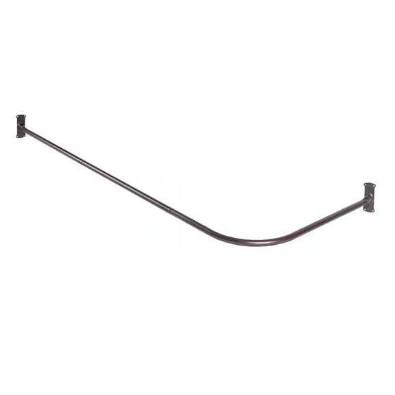 Rustproof L-Shaped Shower Rod, 68x28 in, ORB image