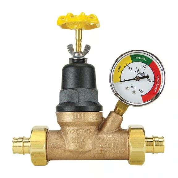 Apollo 3/4 in. PEX Pressure Regulator with Gauge image