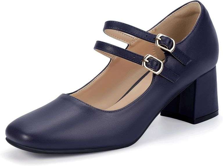 IDIFU IN2 Mary Jane Two-Strap Heels image