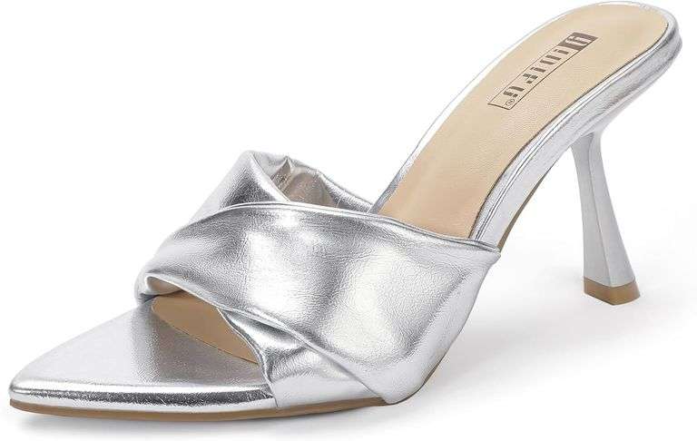 IDIFU IN4 Pointed Open Toe Heels, Sandals Size 9 image