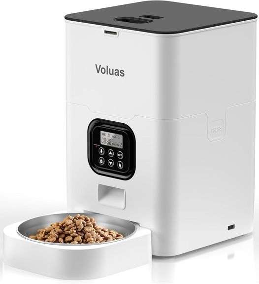 VOLUAS Auto Cat Feeder, Timed for Cats & Dogs image