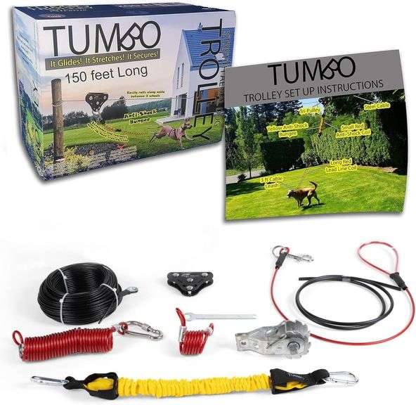 Tumbo Xtreme Aerial Dog Runner - 100ft/150ft/200ft image