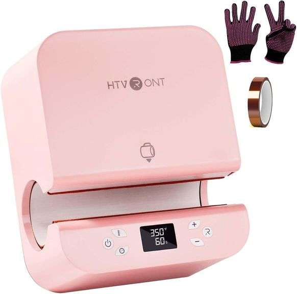 HTVRONT Auto Tumbler Heat Press Machine - Pink image