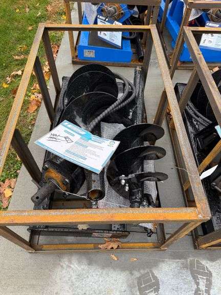 2025 AGT Mower King SSECAG-Y Skid Steer Auger Attachment with 3 Augers image