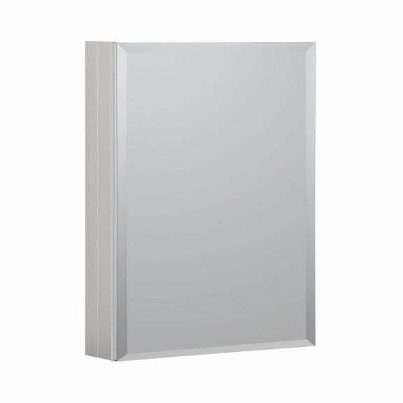20x26 Satin Aluminum Bath Cabinet with Mirror image