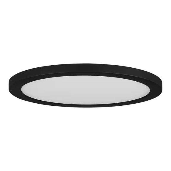 15 in. Matte Black LED Flush Mount (2-Pack) image