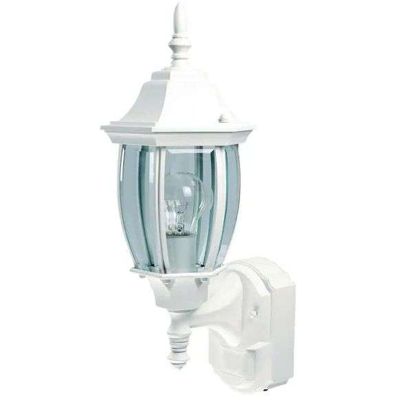 Alexandria 180  White Motion-Sensing Wall Sconce image