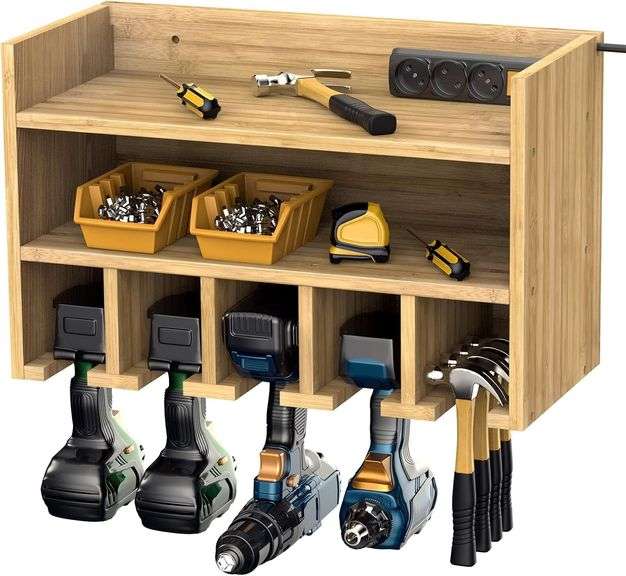 Purbambo Power Tool Organizer Wall Shelf Rack image