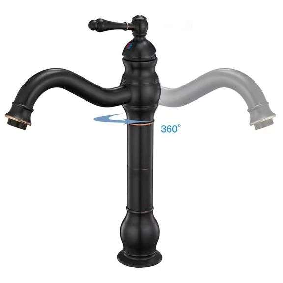 Waterfall Vessel Faucet with Pop-Up Drain image