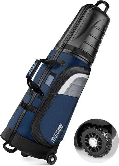 Findway Golf Travel Bag with Wheels & ABS Case image