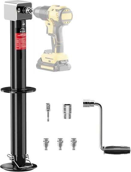 5000 lbs A-Frame Trailer Jack, 23" Travel image