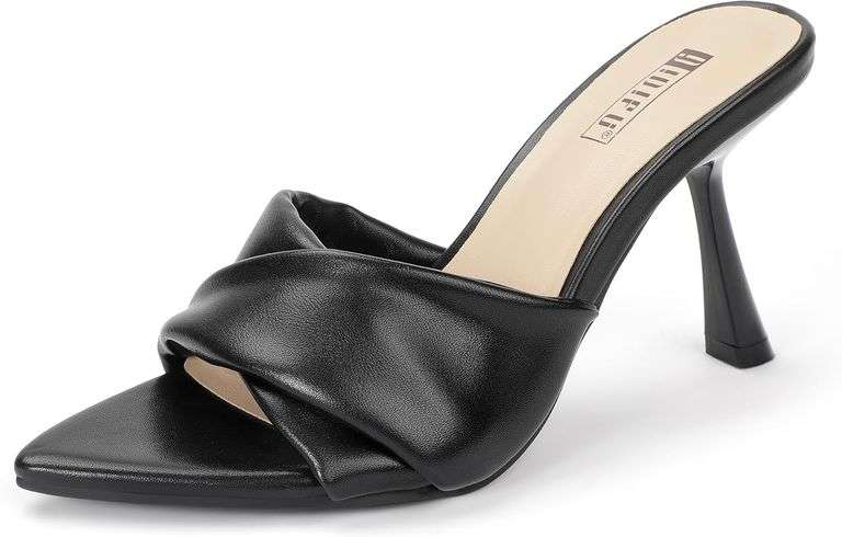 IDIFU IN4 Pointed Open Toe Stiletto Heels 9.5 image