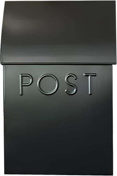 NACH Milano Wall Mount Mailbox 15x10x4 Black image