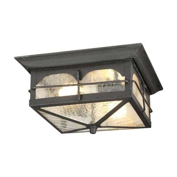 Brimfield 11 in. 2-Light Outdoor Flush Mount image