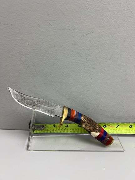 Hand Made Damascus Steel Knife with Custom Handle