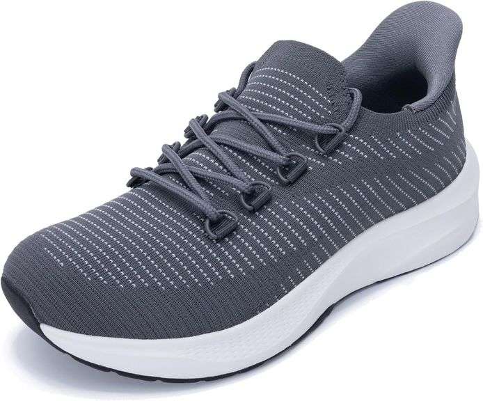 Womens Walking Shoes: Casual Slip-On Sneakers 10.5 image