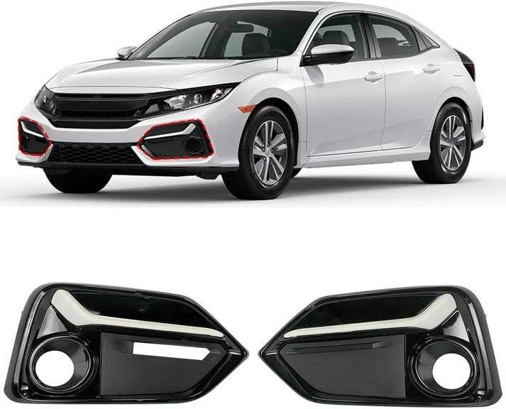 COOL STAR Fog Light Covers for Civic 2017-2021 image