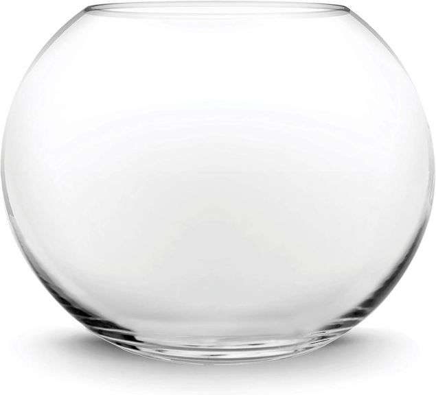 CYS EXCEL Glass Bubble Vase, 4.5" x 5.5" (1/4 Gal) image